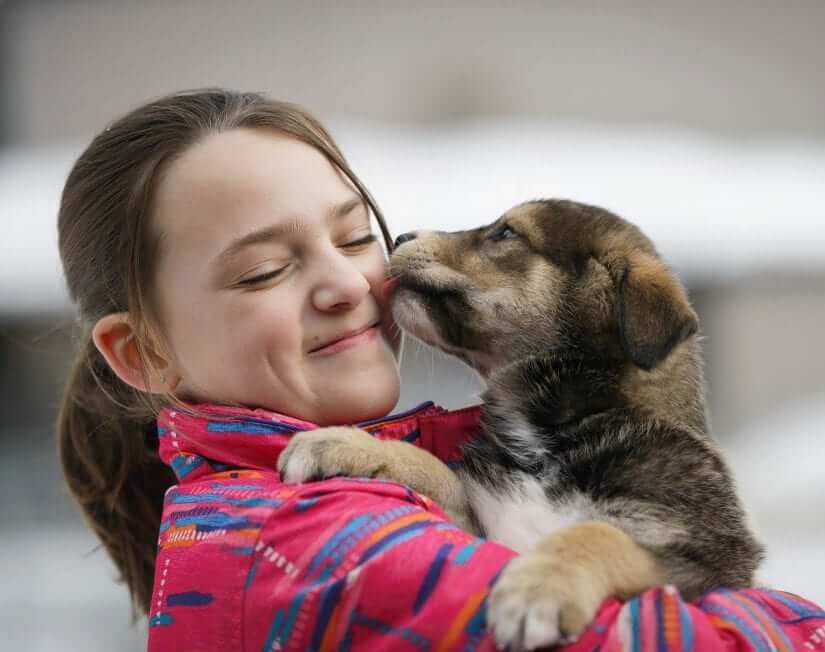 BC SPCA 125 Puppy and Girl