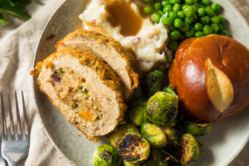 Plant-based thanksgiving holiday meal