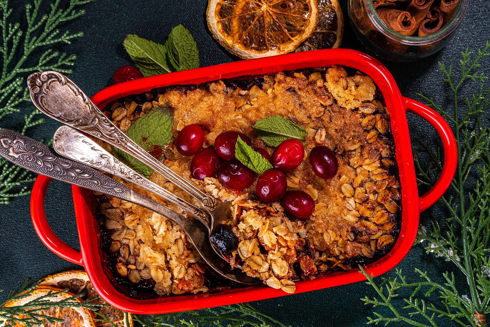 Cranberry Oatmeal Crumble