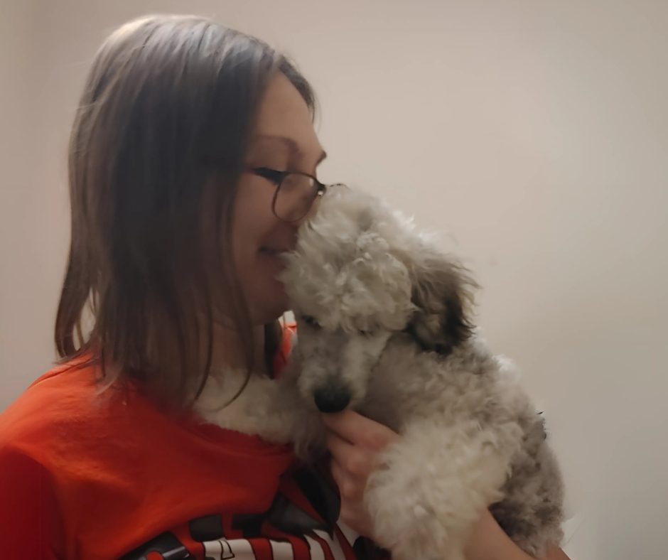 Penticton dog trainer Chelene Bogan with her dog Da Vinci
