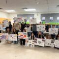 students with classroom projects