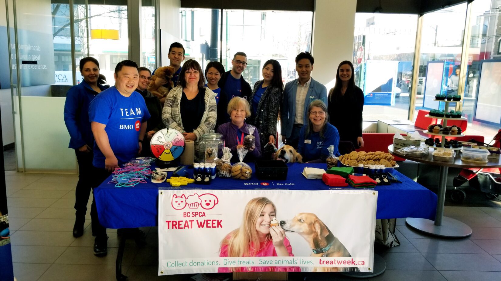 Treat Week fun at a Vancouver BMO branch